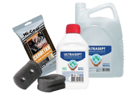 Паста для очистки рук, салфетки, губки, антисептик